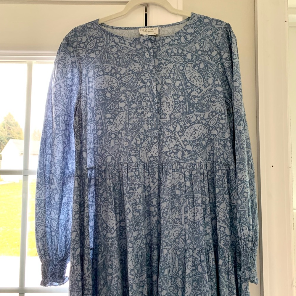 NWT Blue Paisley Maxi Dress - Size Small- purchased from One Loved Babe Boutique